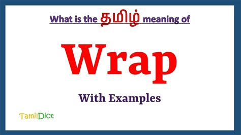 Wrap Meaning For Tamil
