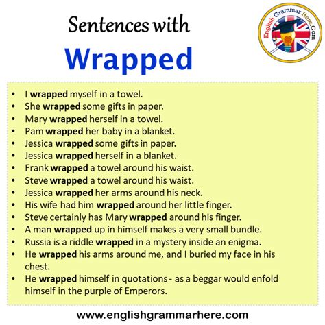 Wrapped With Example Sentence