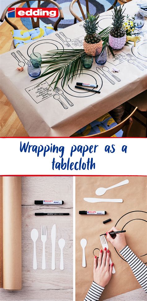 Wrapping Paper As Tablecloth