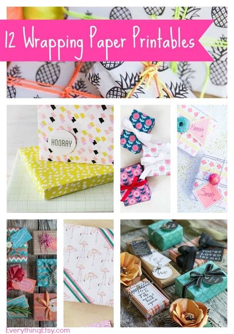 Wrapping Paper Printables