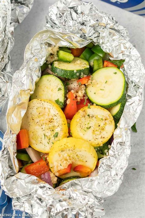 Wrapping Vegetables In Foil