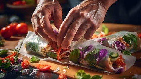 Wrapping Vegetables In Paper