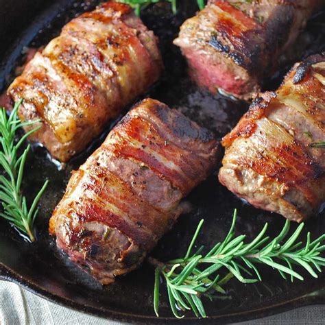 wrapping venison with bacon