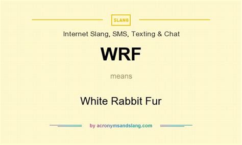 wrf meaning in text