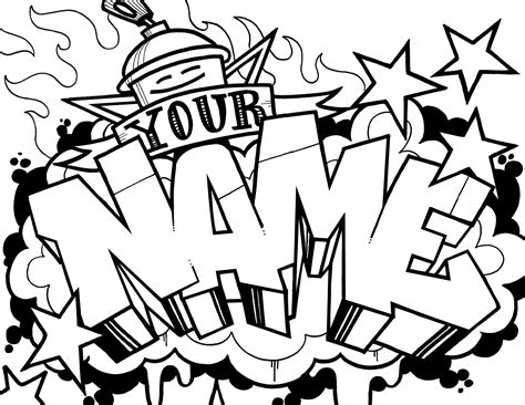 Wright Graffiti Name Coloring Pages