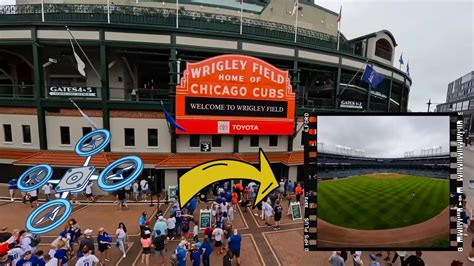 wrigley field drone video