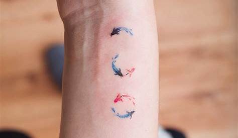 Wrist Koi Fish Tattoo Small On The