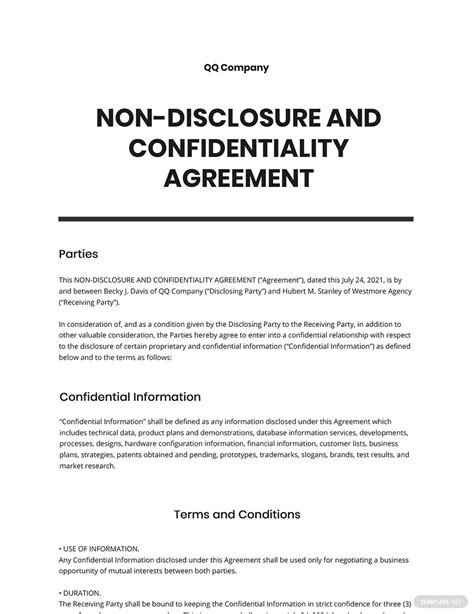 Celebrity Confidentiality / NDA Agreement Samples and Writing Guide