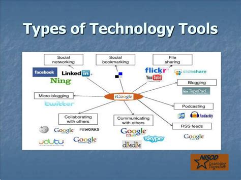 write 5 examples of technology tools