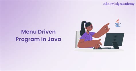 write a menu driven program in java