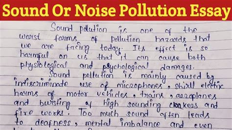 write a paragraph on noise pollution for class 7