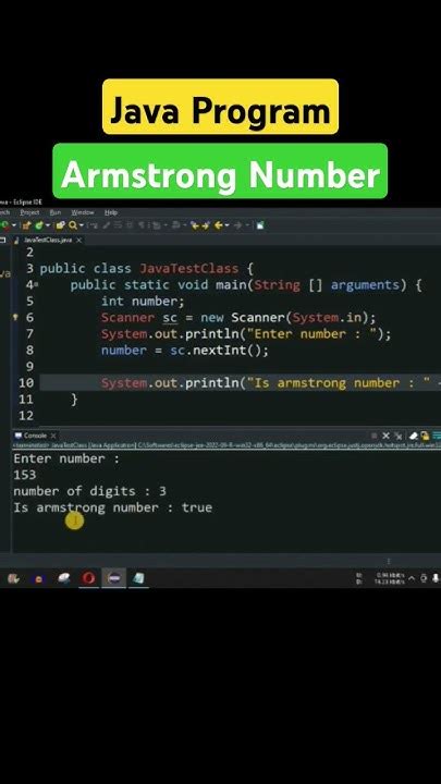 Write A Program Armstrong Number In Java