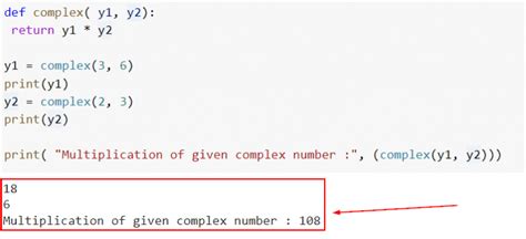 write a program to add and multiply complex numbers in python example
