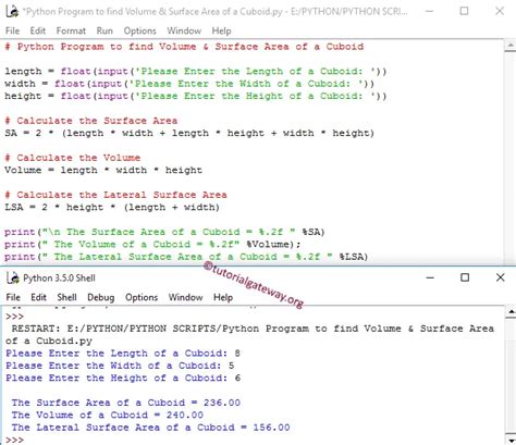 write a program to calculate surface area of cube and cuboid