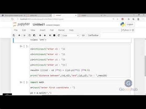 write a program to calculate the distance between two points in python