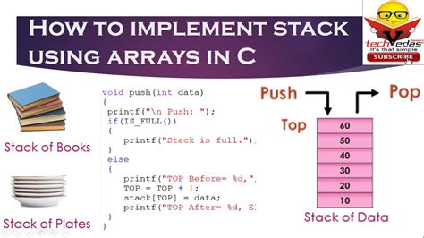write a program to implement simple stack operation using array in c