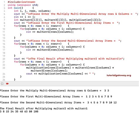 write a program to matrix multiplication