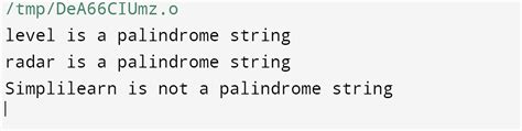 write a program to print palindrome string in c#