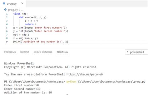 write a python program to add two numbers using input function