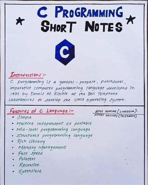 write a short note on programming language