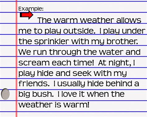 write a short paragraph example