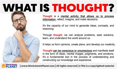 write five thoughts with its meaning