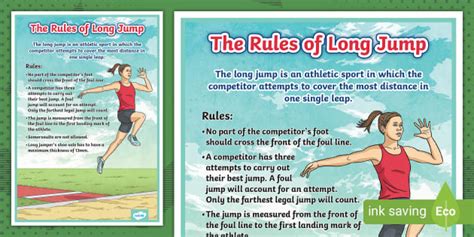 Write Four Basic Rules Of Long Jump