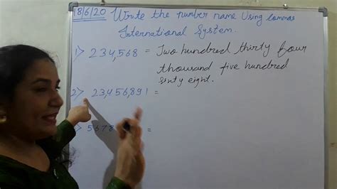 write in words using international system