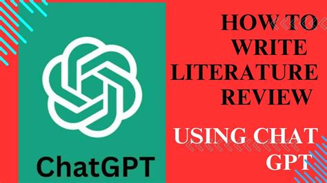 write literature review using chatgpt