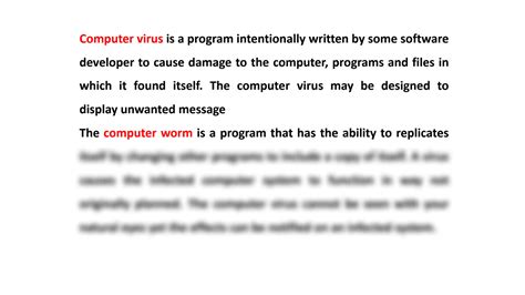write short note on virus in computer
