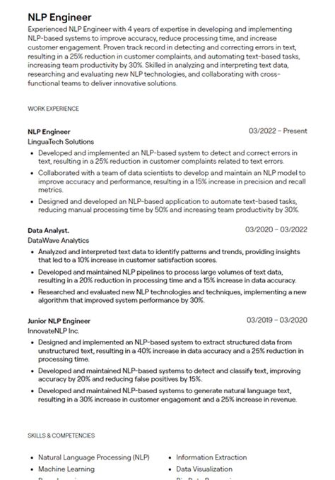 write some example of cv and nlp