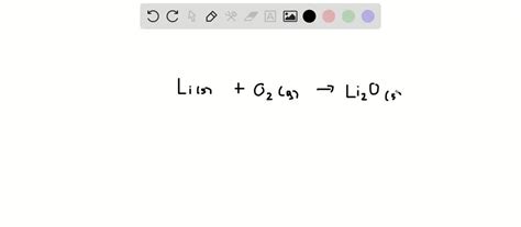 write the chemical formula for lithium and oxygen