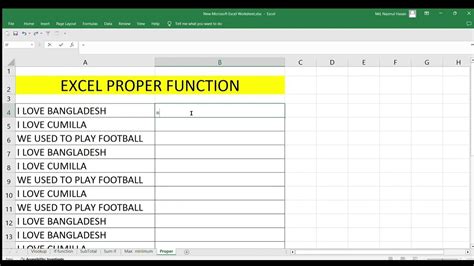 write the formula and function of ms excel