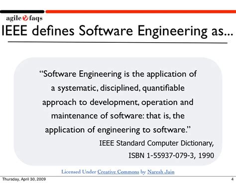 write the ieee definition of software engineering