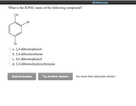 write the iupac name for each compound