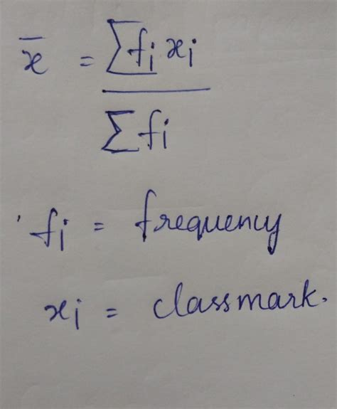 write the mean formula direct method and explain its terms