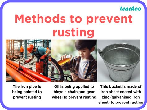 write the methods of prevention of rusting