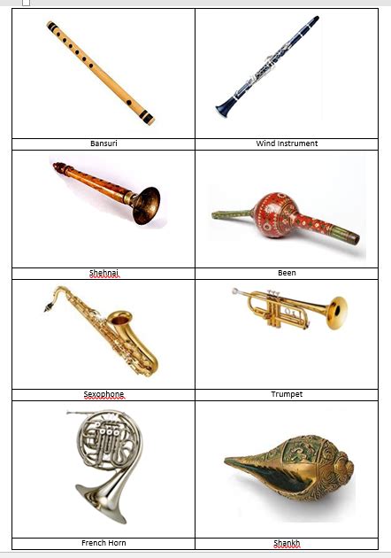write the name of two musical instruments which are played by blowing