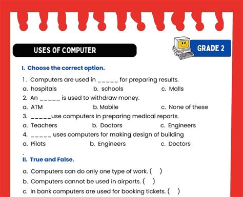 write the three uses of computer for class 2