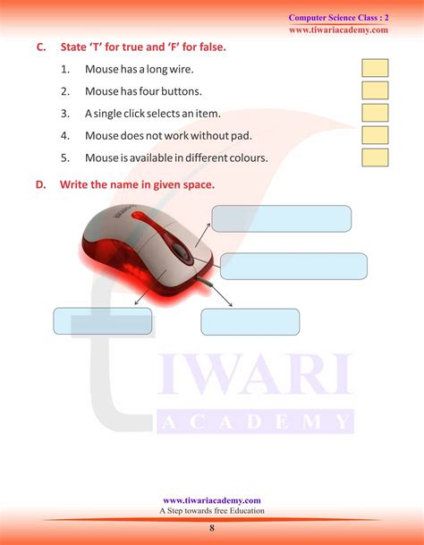 write two uses of mouse for class 2