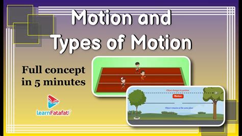 write types of motion with examples class 6