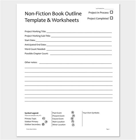 Writing a Book Outline Template