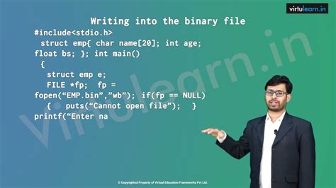 Writing And Reading Structures Using Binary Files In C