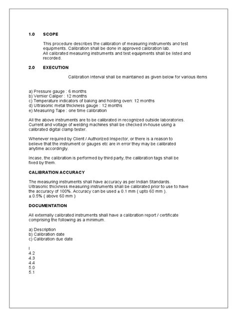 Writing Calibration Procedures