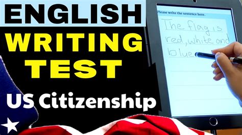Writing Examples For Citizenship Test