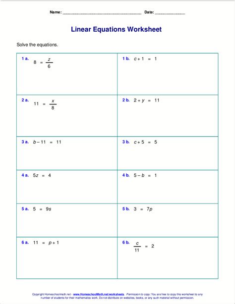 writing linear equations worksheet answer key algebra 2