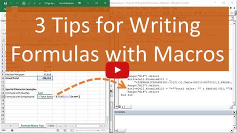 Write Excel Macros Easily