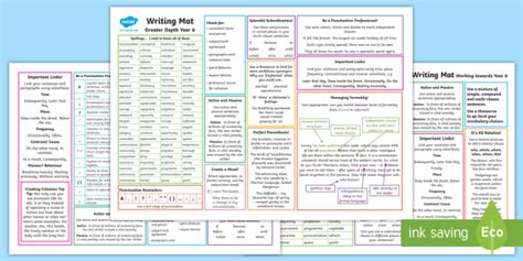 Writing Mat Year 6