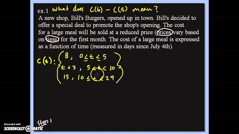 writing piecewise functions from word problems worksheet