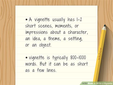Writing Vignettes Examples